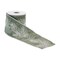 Melrose Pine Branch Christmas Wired Craft Ribbons - 4" x 5 Yards - Green and White